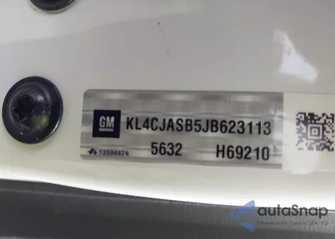 2018 Buick Encore Preferred из США, поврежденный, VIN KL4CJASB5JB623113